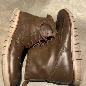 Brown Cole Hann Zerogrand boots size 13
